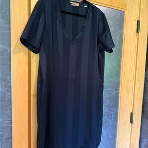 Scotch & Soda V-Neck Navy Tonal Dress